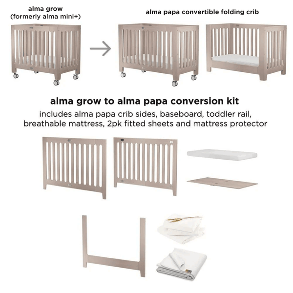 Grow with me crib top conversion kit