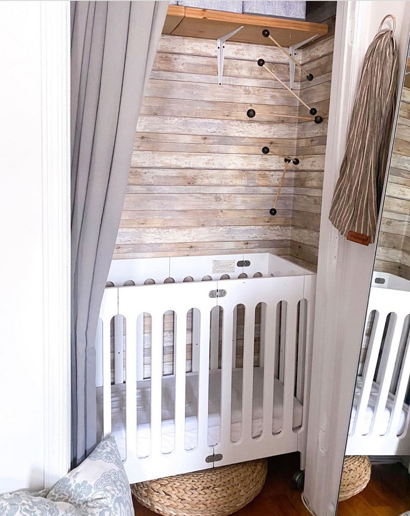 Baby bed in closet outlet