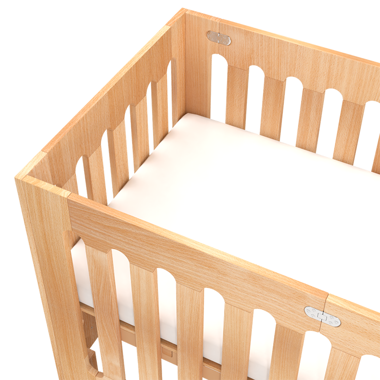 Simple sales wood crib