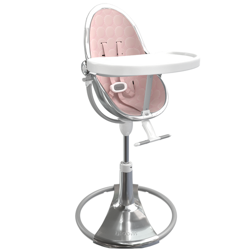 silver / blush cotton seat pods | variant=silver / blush cotton seat pods, view=highchair