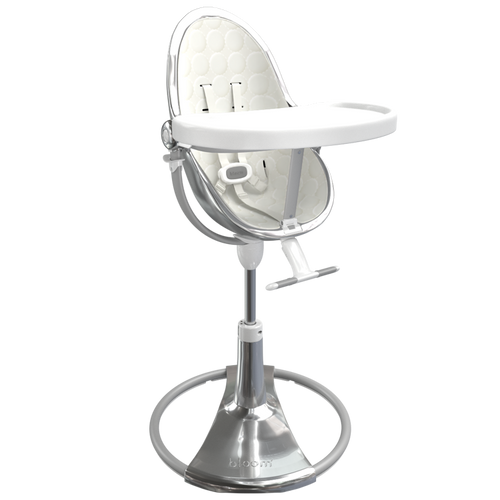 silver / coconut white cotton seat pods | variant=silver / coconut white cotton seat pods, view=highchair