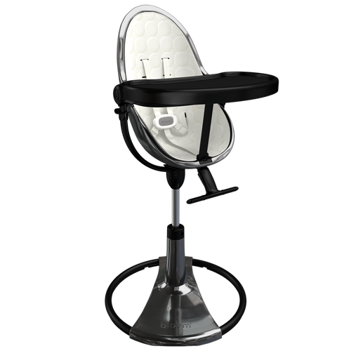 titanium / coconut white cotton seat pods | variant=titanium / coconut white cotton seat pods, view=highchair