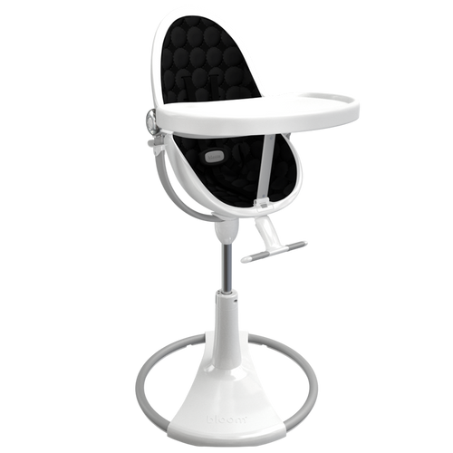 white / midnight black cotton seat pods | variant=white / midnight black cotton seat pods, view=highchair