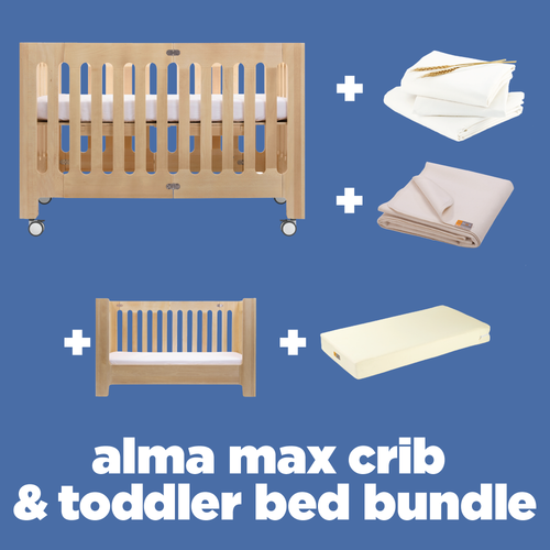 alma max crib & toddler bed bundle