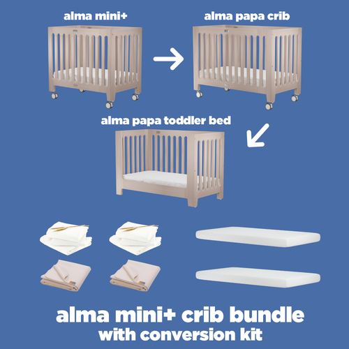 alma grow & alma papa crib conversion kit bundle