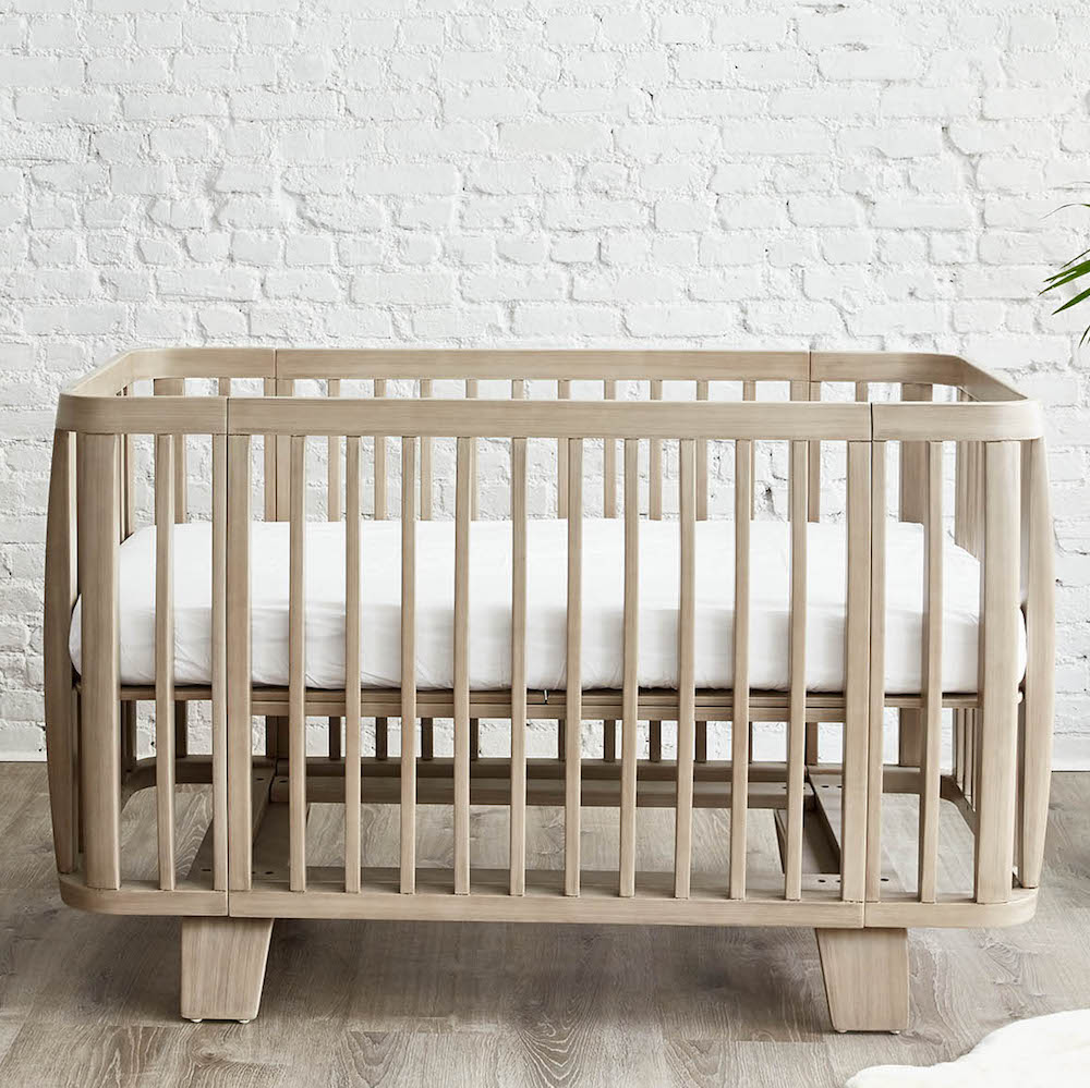 retro solid wood crib bloom