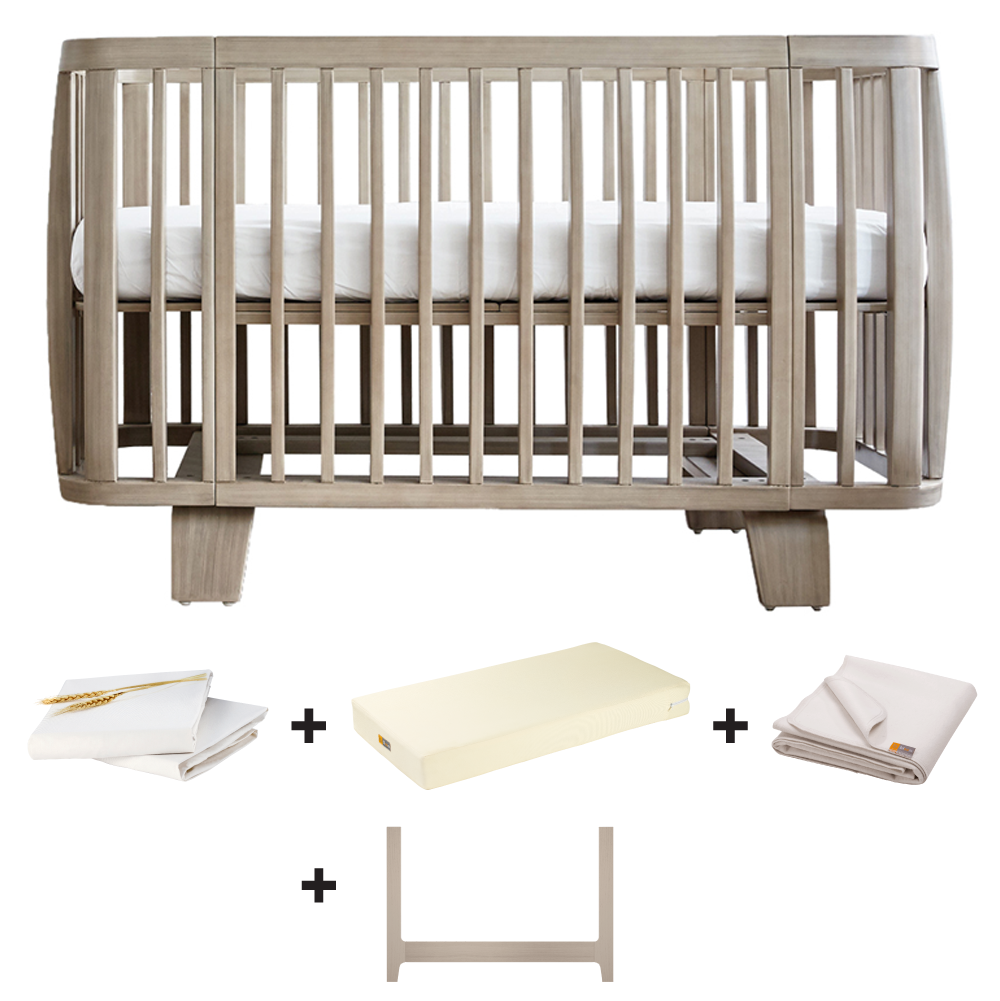 Crib with toddler rail hotsell